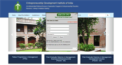 Desktop Screenshot of ediindia.ac.in